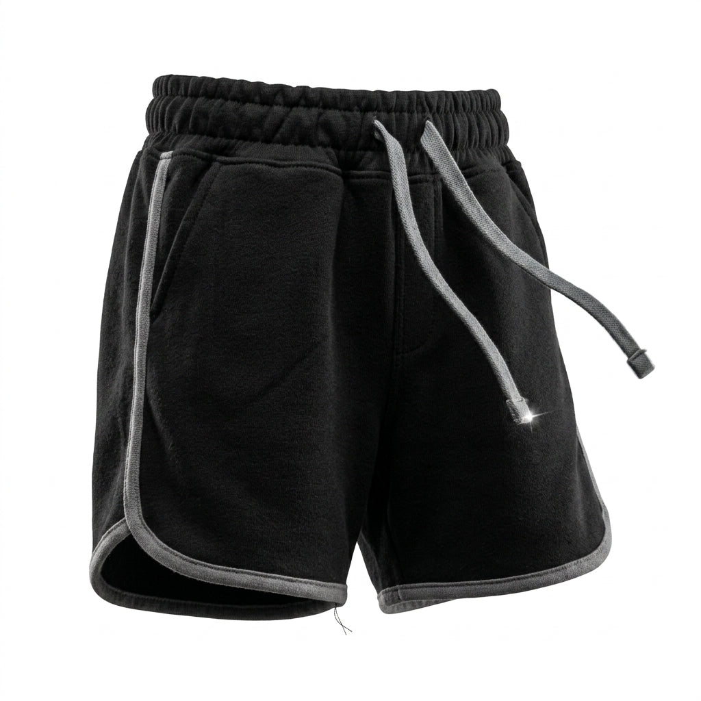 Kids Drawstring Shorts With Contrast Trim