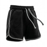 Kids Drawstring Shorts With Contrast Trim