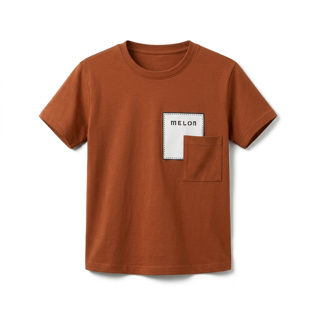 Kids Logo Patch Pocket T Shirt