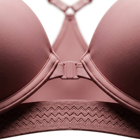 Women Lace Panel Full Coverage Support Bra