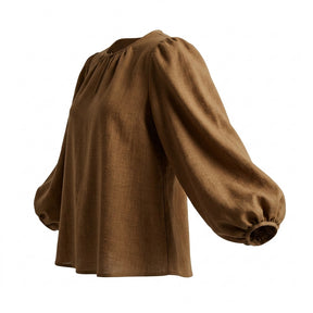 Textured Puff Sleeve Blouse
