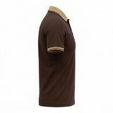 Men Short Sleeve Polo Shirt With Contrast Collar