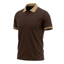 Men Short Sleeve Polo Shirt With Contrast Collar
