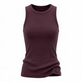 Casual Ribbed Sleeveless Tank Top