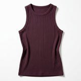Casual Ribbed Sleeveless Tank Top