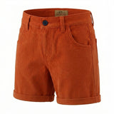Kids Corduroy Rolled Hem Shorts