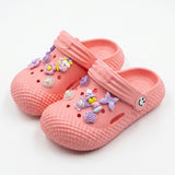 Girls Charm Embellished Clog Sandals