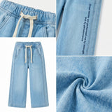 Kids Denim Drawstring Je Pants