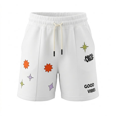 Kids Graphic Drawstring Shorts