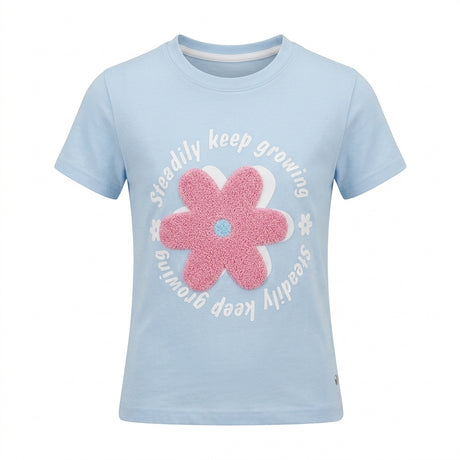Girls Flower Graphic T Shirt