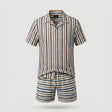 Men Stripe Drawstring Shorts