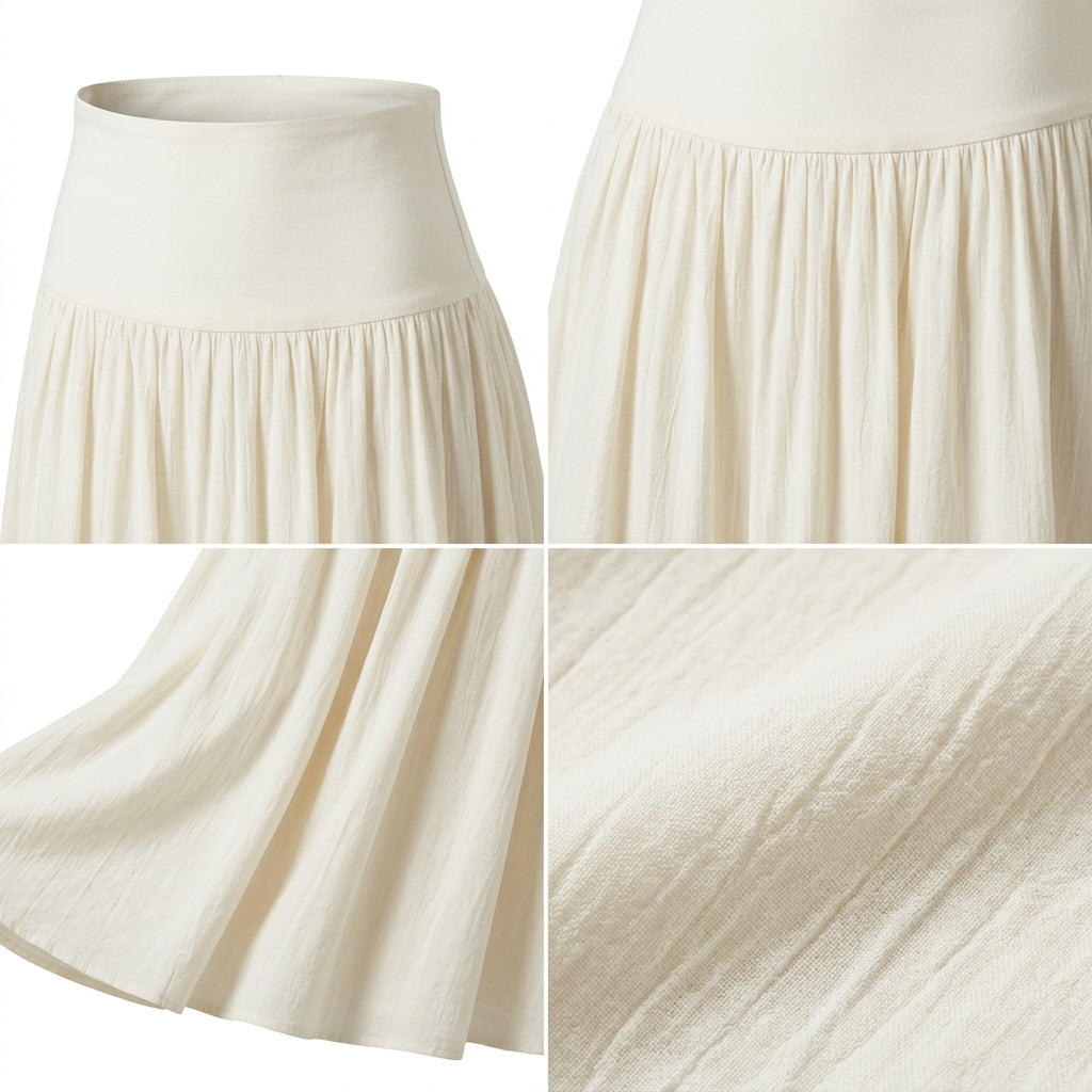 Women Gathered Maxi Skirt