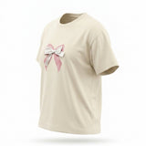 Girls 3D Bow Embellished T Shirt