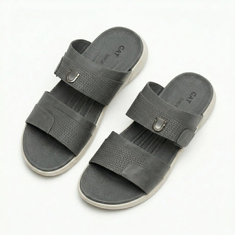 Men Double Strap Comfort Slide Slipper