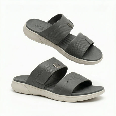 Men Double Strap Comfort Slide Slipper