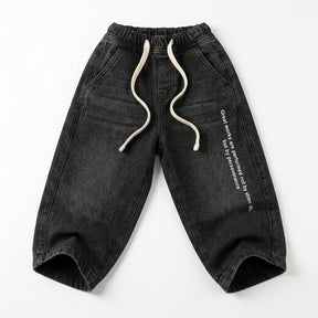 Kids Denim Drawstring Je Pants