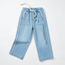 Kids Denim Drawstring Je Pants