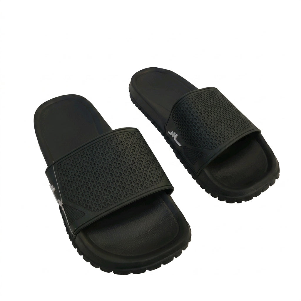 Men Textured Comfort Slide Sandals