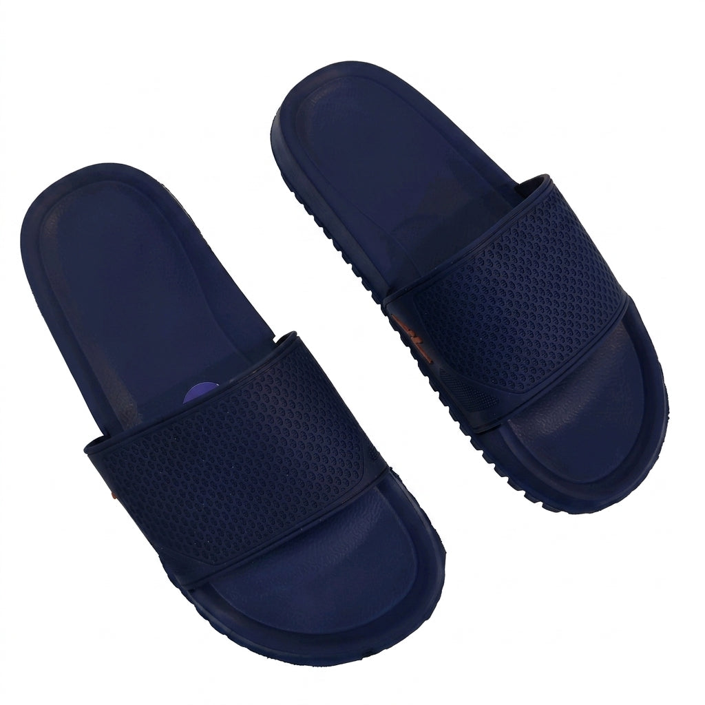 Men Textured Comfort Slide Sandals
