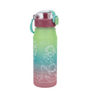 Kids Space Print Water Bottle With Straw Lid