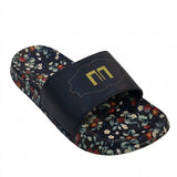 Women Floral Print Slide Sandals