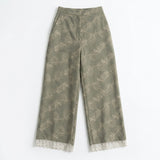 Women Floral Print Wide Leg Pants