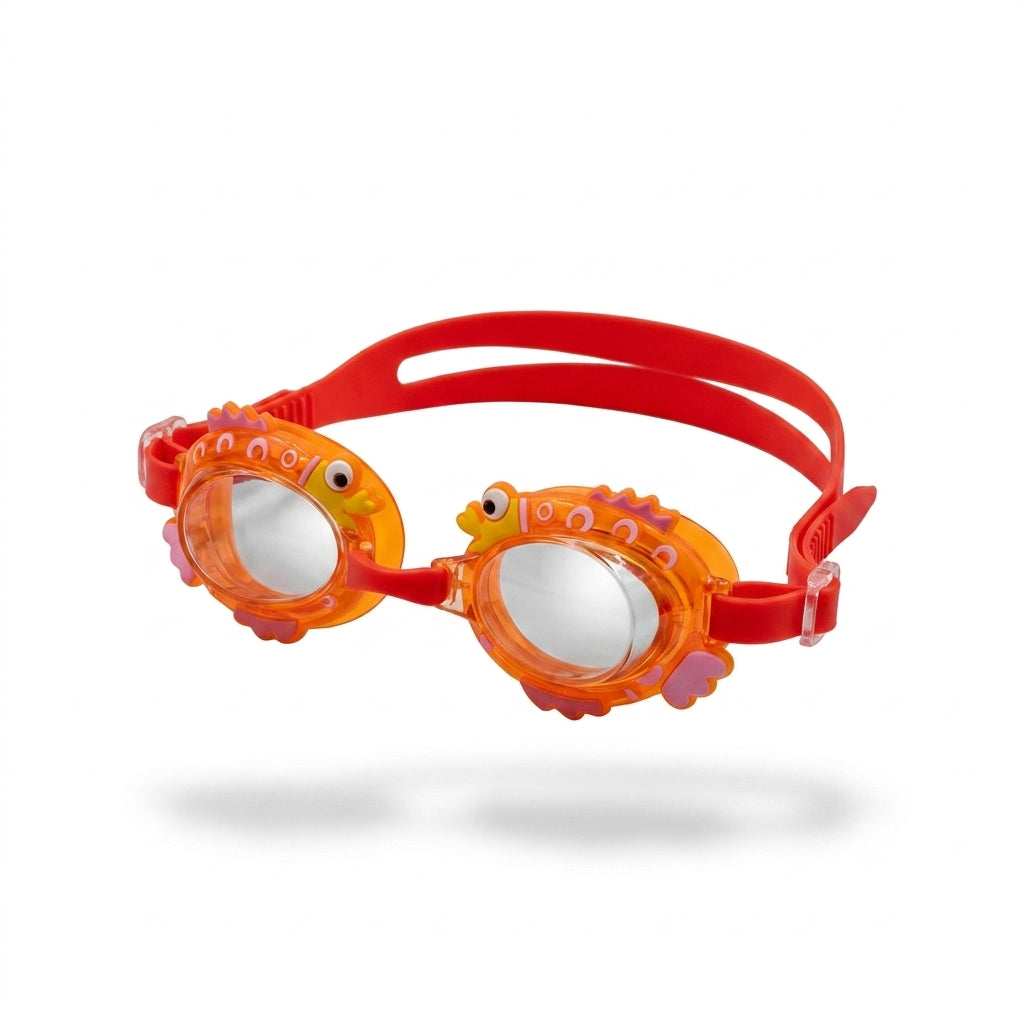 Aqua Fun Kids Fish Swim Goggles With Strap Free Size