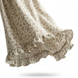 Floral Print Maxi Skirt With An Elastic Waistband
