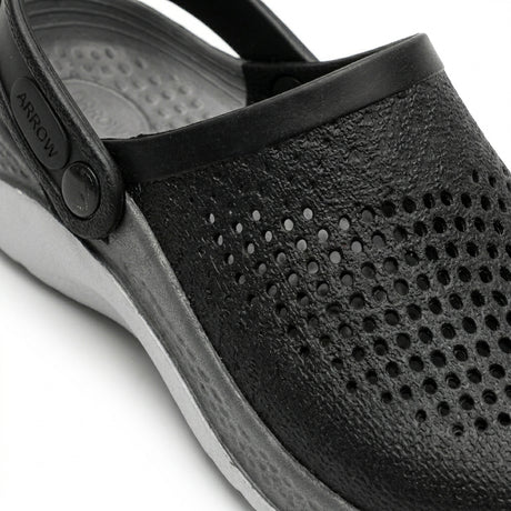 Girls Perforated Clog Sandals With Back Strap