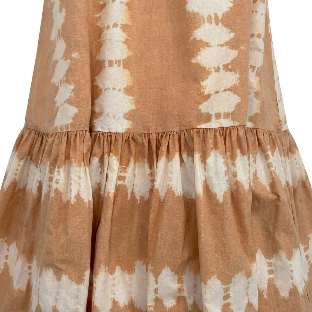 Girls Tie Dye Tiered Sleeveless Dress