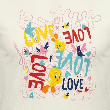 Girls Tweety Love Print T Shirt And Jogger Set