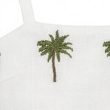 Girls Palm Tree Print Crop Camisole Top