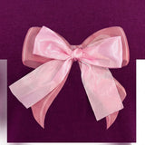 Girls 3D Bow Embellished T Shirt