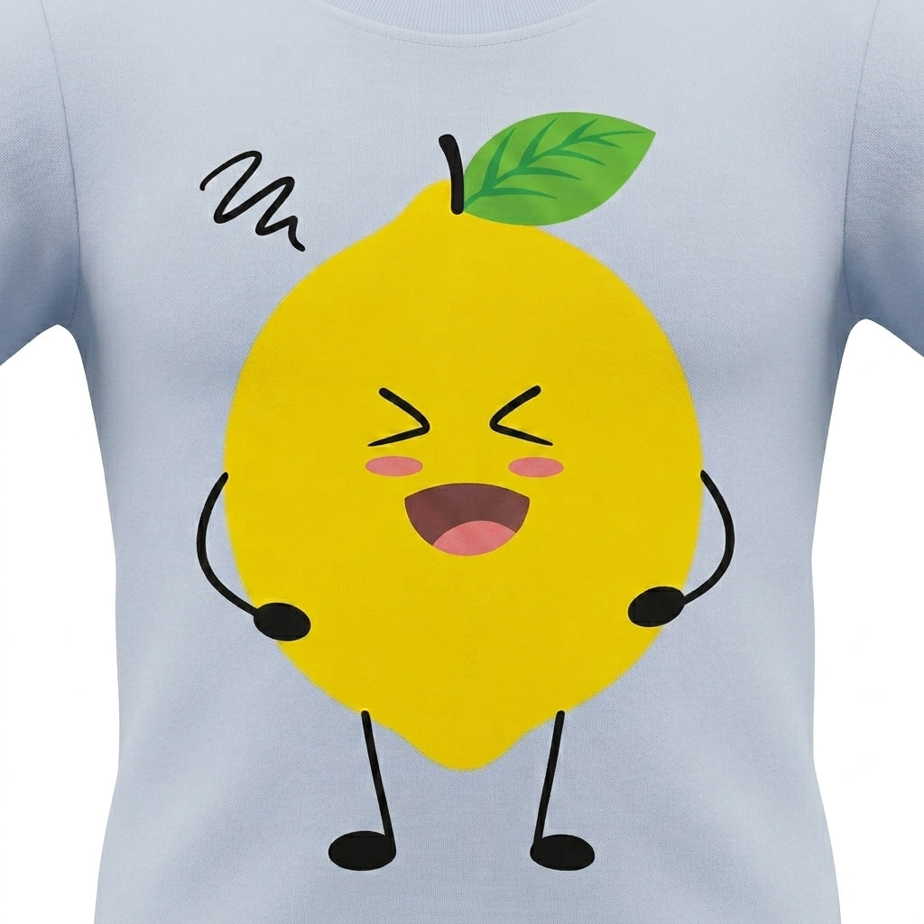 Kids Lemon Graphic Print T Shirt