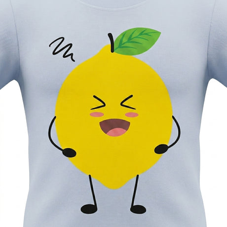 Kids Lemon Graphic Print T Shirt