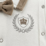 Two Girls Baby Gentleman Bow Tie Romper