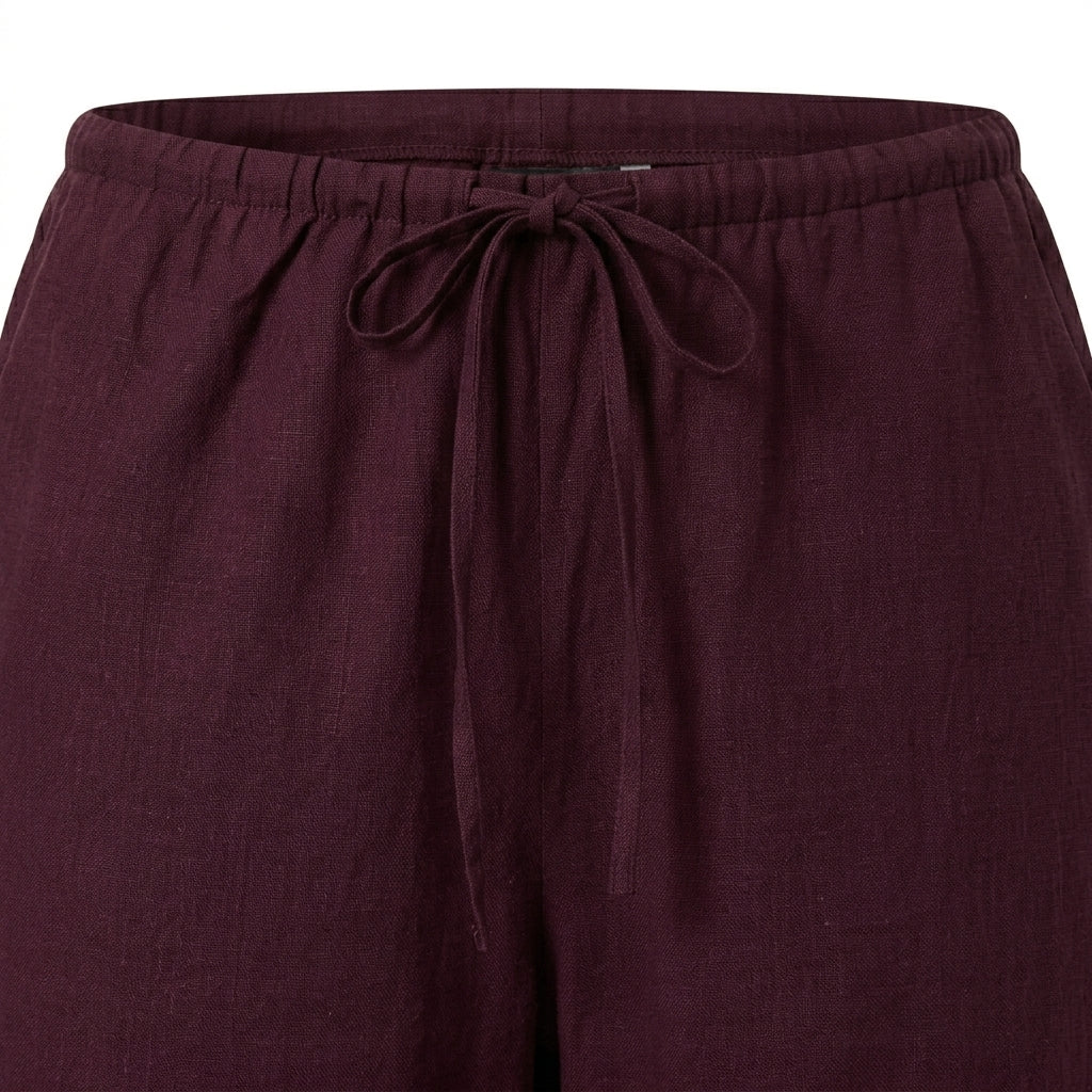 Women Drawstring Wide Leg Pants