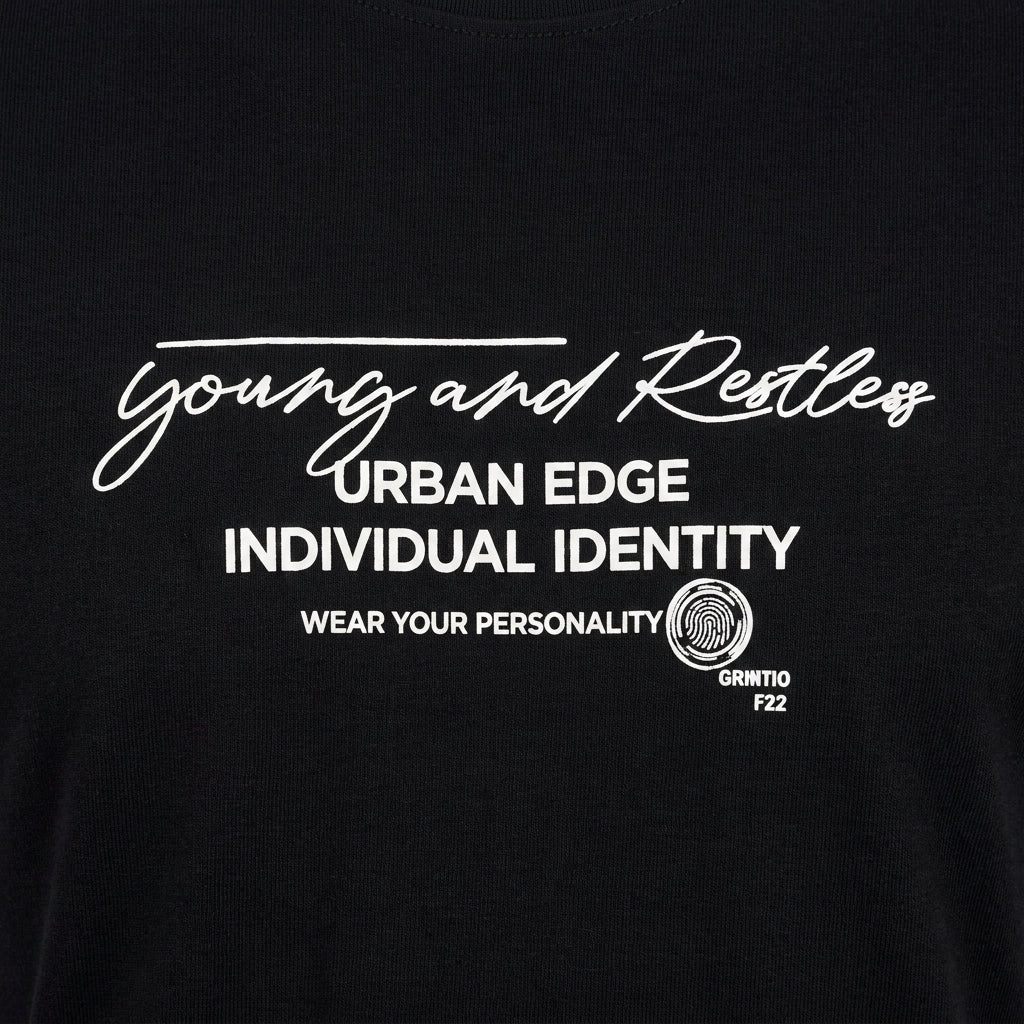 Men Graphic Print Crew Neck T Shirt Urban Edge Casual Tee