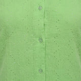 Girls Sleeveless Eyelet Shirt Dress