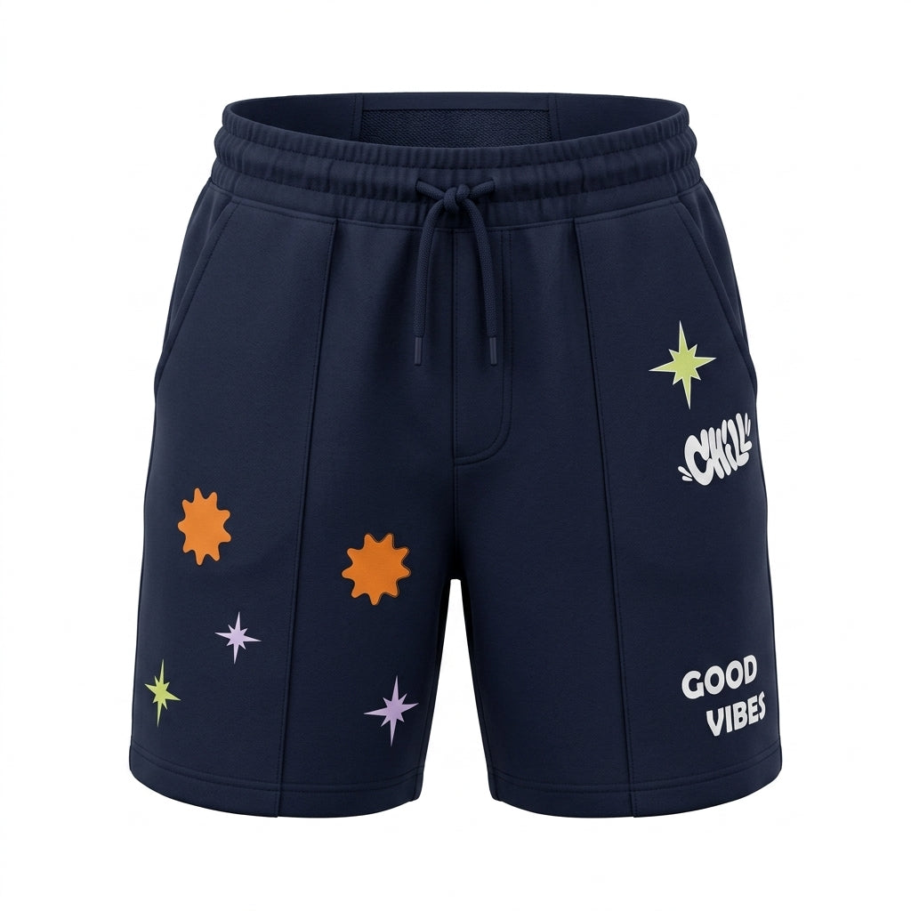 Kids Graphic Drawstring Shorts