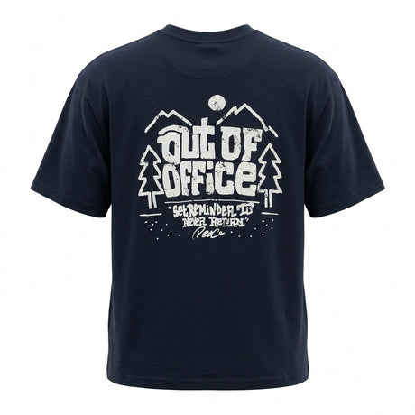 Short Sleeve T Shirt With Out Of Office Chest Print