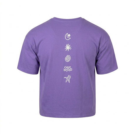 Casual Oversized T Shirt With Spiral Print