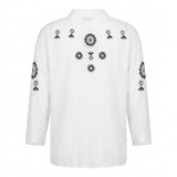 Women Embroidered Open Front Cover Up Blouse