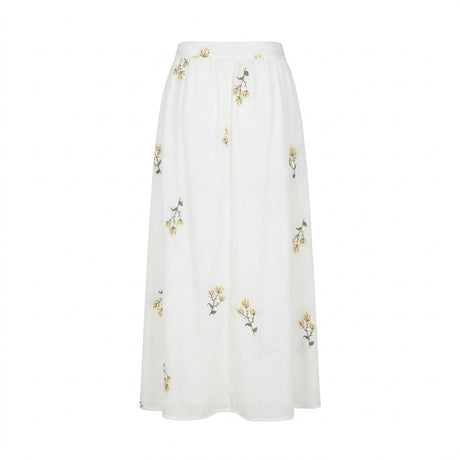 Women Floral Embroidered Midi Skirt