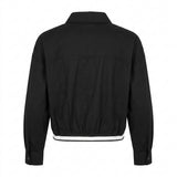 Women Cropped Button Front Shirt