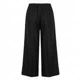 Women Drawstring Wide Leg Pants