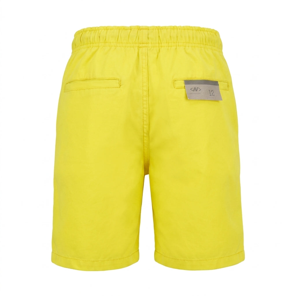 Men Linen Blend Drawstring Casual Shorts