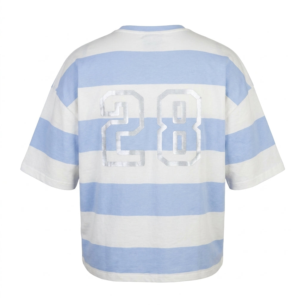 Men Striped Crew Neck T Shirt