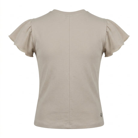 Girls Short Sleeve Graphic T Shirt With 3D Floral Appliqués