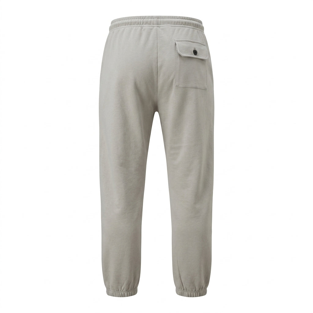Men Jogger Pants With Back Pocket And Drawstring